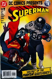 Superman-secret Of Phantom Quarterback-first Edition-dc Comics