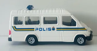 Ford Transit-police Edition-corgi Model-die Cast Model-made In Great Britain-scale: 1:32