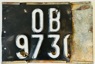 Vintage South African Number Place Ob 9730