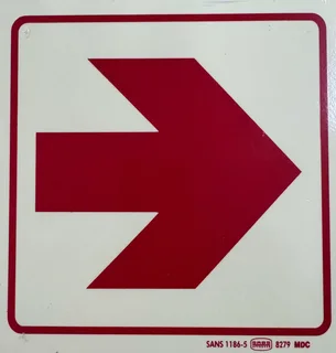 Signage-red Arrow Sign