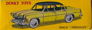 Dinky Cars-simca Versailles-die Cast Model-model Number: 24 Z-scale: 1:43