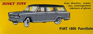 Dinky Cars-fiat 1800 Familiale-die Cast Model-model Number: 548-scale: 1:43