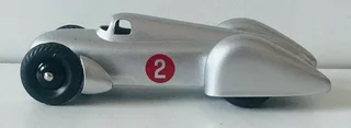 DINKY CARS-AUTO UNION RACING CAR-DIE CAST MODEL-MODEL NUMBER: 23D-SCALE: 1:43