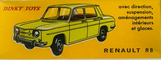 Dinky Cars-renault R8-die Cast Model-model Number: 517-scale: 1:43
