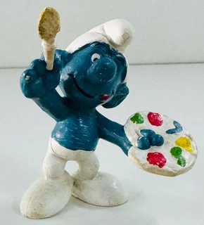Smurf-painter Smurf-peyo