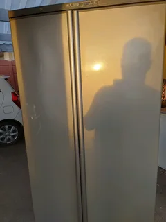 Defy silver side by side fridge freezer