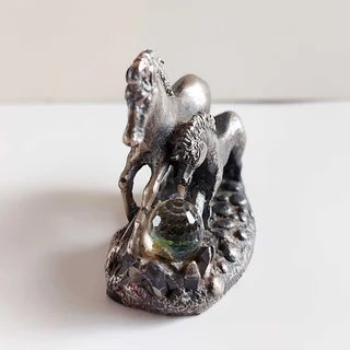 Vintage 80’s pewter Unicorns of Freedom