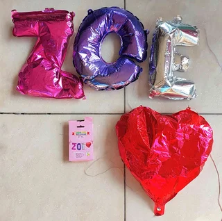 Name Foil Balloons (Zoe)
