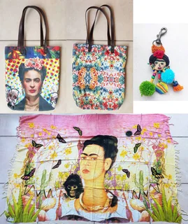 Frida Kahlo Bundle (Tote Bag, Scarf, Keyring)