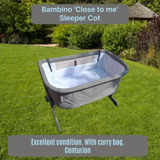 Baby Cot: Portable Bambino 'Close to me' Cot Great Condition