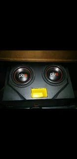 2 x 10&#34; pb subs &#43; comp box &#43; targa amp