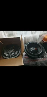 2x powerbass 10&#34; subs &#43; comp box &#43; targa nano series amp