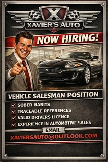 Vacancy Vehicle Car Sales Position