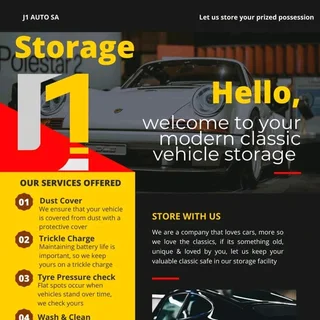 Vehicle storeage Gordon's bay