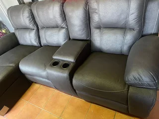 Brand New 3 Seater Lounge Suit with Daybed Black