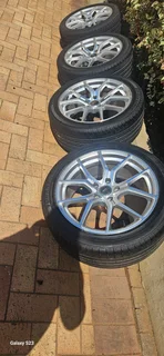 18 inch Rims and Tyres (235/45/18) for sale - PCD 114