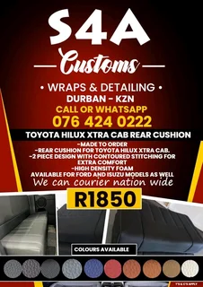 Toyota Hilux Xtra Cab rear seat