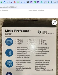 Texas Instruments Little Professor Solar – Brand New Educational Fun! – R556.50