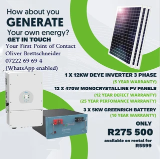 Solar Solutions/ Backup Power for Load Shedding / Business Telephony / CCTV / Access Control