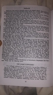 The Restoration of the Original Hebrew Sacred Name Bible (Rotherham Version)  Now Available in South