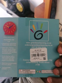 Geared student educational clock