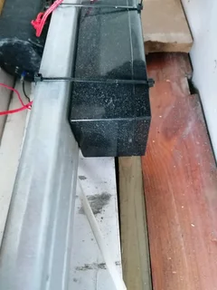 Garage motor with rail and remotes