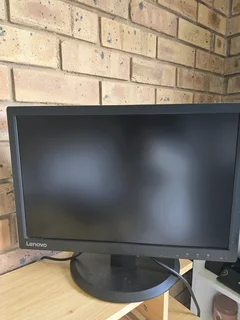 Lenovo 19.5-inch LED Backlit LCD Monitor. Includes wireless mouse and keyboard