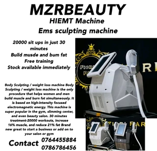 Hiemt Machine / Ems Sculpting Machine / Slimming Machine / Weight Loss Machine / Ems / Free Training