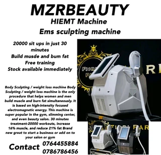 Hiemt Machine / Ems Sculpting Machine / Slimming Machine / Weight Loss Machine / Ems / Free Training