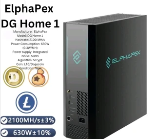 ElphaPex DG Home 1 Miner  LTC&#43;DOGE&#43;BEL&#43;LKY&#43;PEP&#43;DOGM Miner / Crypto miner