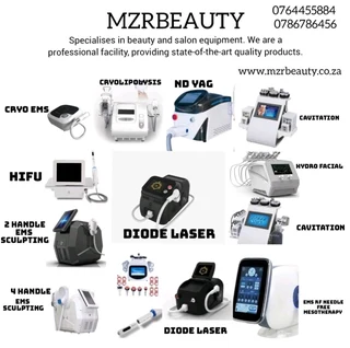 Laser hair removal / cavitation machine /nd yad / fat freezing / ems / microneedling / Vein removal