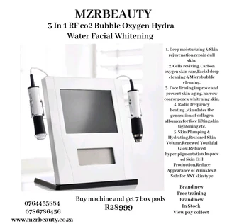 3 In 1 RF co2 Bubble Oxygen HydraWater Facial Whitening  facial machine / facial  /skin brightening