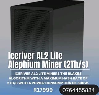 Iceriver AL2 Lite Alephium Miner (2Th/s) / Crypto Miner
