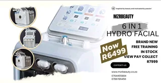 6 in 1 Hydro facial machine / facial  /skin Tightening / brightening machine / face rf / cavitation