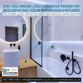 ✨ Did you know you can save thousands by resurfacing your bathroom fixtures?
