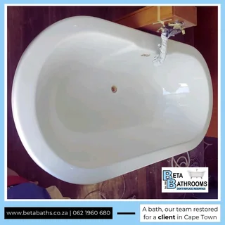 A freestanding bath restored to perfection.