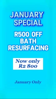 January Special: Save R500 on Bath Resurfacing!