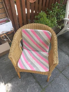 Wicker chair plus cusions in good condition R275