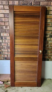 Louvre Door including handles, locks and hinges