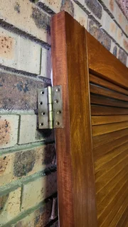 Louvre Door including handles, locks and hinges