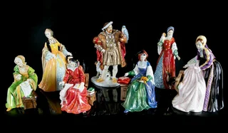 Royal Doulton Figurines - All 6 of King Henry&#39;s Wives for Sale