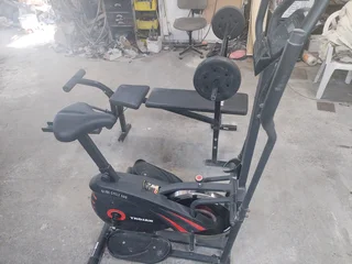 Tojan glide cycle 500 selling R2500 good condition and Adjustable Bench Press 2x5kg wight R1800