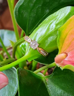 Diamond Ring 18ct Yellow Gold with 7 Diamonds