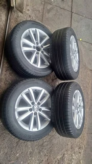 14 inch Polo mags with 185/60R14  tires for sale