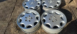 A set of 15inch Mercedes  rims available