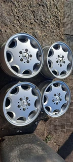 A set of 15inch Mercedes  rims available