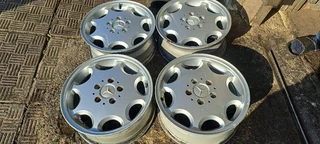 A set of 15inch Mercedes  rims available