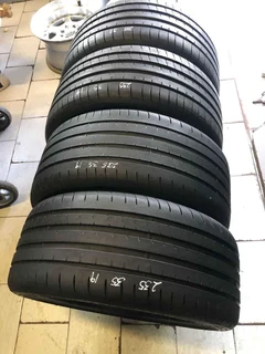 A set of  235/35/19  tyres available
