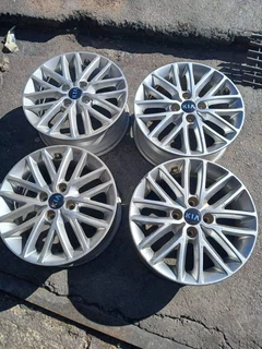A set of original 15 inch New Shape KIA RIO