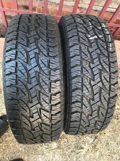 265/65/17 Bridgestone Dueler AT two for sale 99.9% new